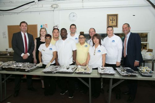 Windsor Court Team serving at the New Orleans Mission on May 10, 2016.