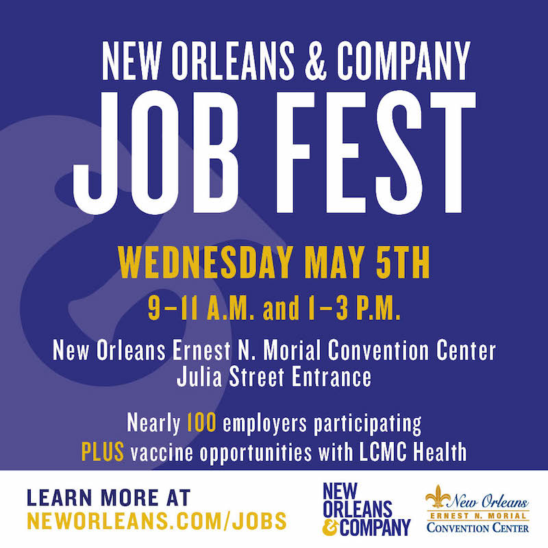 May 5th New Orleans & Company Job Fest GNOHLA